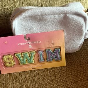 Stoney Clover white Terry pouch and patches